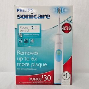 Philips Sonicare 2 Series Plaque Control Electric Toothbrush‎ Blue HX6211/04 NEW